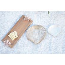 Charger l'image dans la galerie, Plateau en bois avec décoration corail rose gold 42x13x3cm