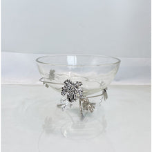 Charger l'image dans la galerie, Coupe décorative argent feuille de vigne 25x25x17cm