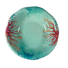 Charger l'image dans la galerie, Assiette creuse en mélamine corail 20x20x5.5cm