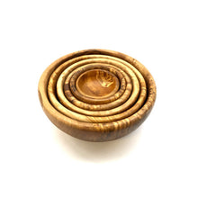 Charger l'image dans la galerie, Set de 6 bols RONDS en bois d'olivier