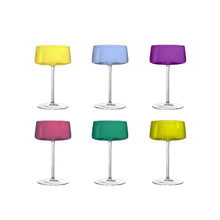 Charger l'image dans la galerie, Coupettes à champagne 6 couleurs 230ml - lot de 6