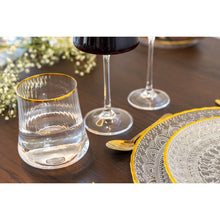 Charger l'image dans la galerie, Verres à eau bord doré 350ml - lot de 6