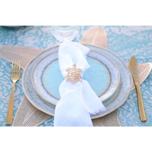 Charger l'image dans la galerie, Assiette à dessert turquoise en porcelaine 21.5x21.5x1.4cm