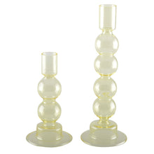 Charger l'image dans la galerie, Bougeoirs bulles jaune - lot de 2
