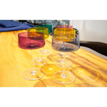 Charger l'image dans la galerie, Coupettes à champagne 6 couleurs 230ml - lot de 6