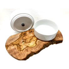 Charger l'image dans la galerie, Station d'alimentation RUSTY (2 bols en porcelaine de 1,5 litre) pour la nourriture et l'eau
