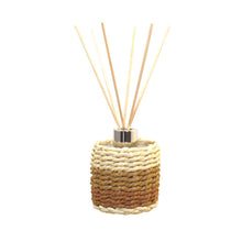 Charger l'image dans la galerie, Diffuseur en verre tresse marron et jaune parfum musc 100ml