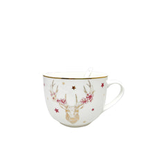 Charger l'image dans la galerie, Mug cerf dore avec cuillère