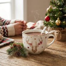 Charger l'image dans la galerie, Mug cerf dore avec cuillère