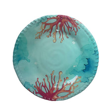 Charger l'image dans la galerie, Assiette à dessert en mélamine corail 23x23x2cm