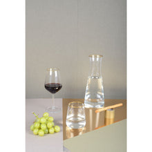 Charger l'image dans la galerie, Carafe bord doré mat h28cm