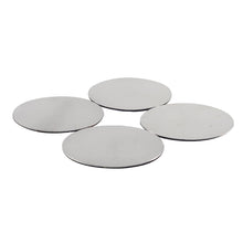 Charger l'image dans la galerie, Dessous de verre argent 10x10cm - lot de 4