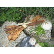 Charger l'image dans la galerie, Couverts à salade en bois d'olivier 30 cm