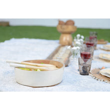 Charger l'image dans la galerie, Saladier et couverts a salade blanc et bois manguier