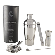 Charger l'image dans la galerie, Set cocktail shaker 550ml 5 pièces couleur argent