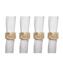 Charger l'image dans la galerie, Lot de 4 ronds de serviette en résine paillette