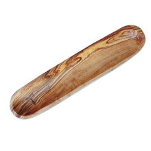 Charger l'image dans la galerie, Étagère de salle de bain en bois d'olivier précieux, 30 cm
