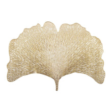 Charger l'image dans la galerie, Dessous d'assiette ginkgo doré 44x30 cm