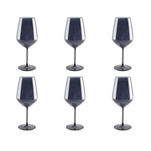 Charger l'image dans la galerie, Verres à vin noir - lot de 6