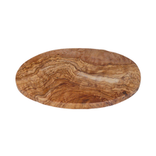 Charger l'image dans la galerie, Planche à petit-déjeuner ovale 24 cm en bois d'olivier