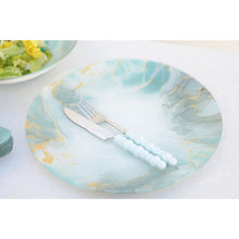 Charger l'image dans la galerie, Couteaux à dessert argent avec manches multi couleurs - lot de 6