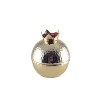 Charger l'image dans la galerie, Boîte dorée grenade 12.5x12.5x15cm