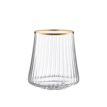 Charger l'image dans la galerie, Verres à eau bord doré 350ml - lot de 6