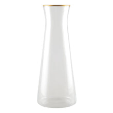 Charger l'image dans la galerie, Carafe bord doré mat h28cm