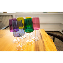 Charger l'image dans la galerie, Verres à vin 400ml 6 couleurs - lot de 6