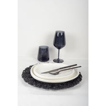 Charger l'image dans la galerie, Verres à vin noir - lot de 6