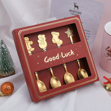 Charger l'image dans la galerie, Cuillères dorées snow - lot de 4