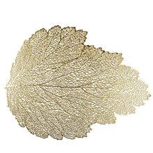 Charger l'image dans la galerie, Dessous d'assiette feuille chêne doré