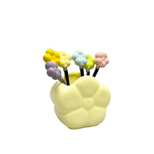 Charger l'image dans la galerie, Cuillères à café fleurs avec support - lot de 6