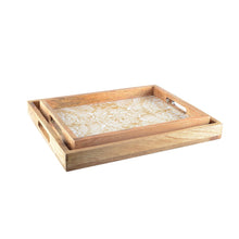 Charger l'image dans la galerie, Plateaux abstraits rectangulaires - lot de 2