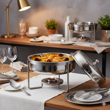 Charger l'image dans la galerie, Chafing dish rond martelé 5l