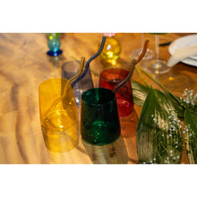 Charger l'image dans la galerie, Pailles multicolores en verre - lot de 4