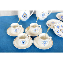 Charger l'image dans la galerie, Tasses et sous-tasses chance - lot de 4