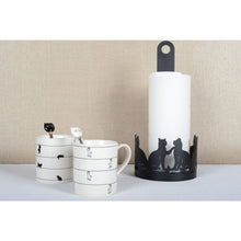 Charger l'image dans la galerie, Tasses à thé blanche avec design chat - lot de 2