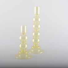 Charger l'image dans la galerie, Bougeoirs bulles jaune - lot de 2