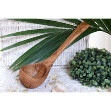 Charger l'image dans la galerie, Louche pour cuisine & sauna 25 cm en bois d'olivier