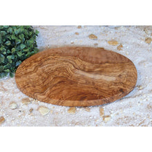 Charger l'image dans la galerie, Planche à petit-déjeuner ovale 24 cm en bois d'olivier