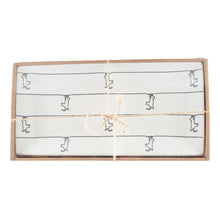 Charger l'image dans la galerie, Plateaux noirs et blancs avec design chat - lot de 2