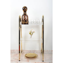 Charger l'image dans la galerie, Carafe en verre marron avec bouchon 14x14x32.5cm