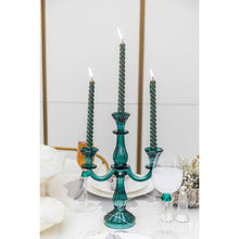 Charger l'image dans la galerie, Chandelier 3 feux turquoise h35cm
