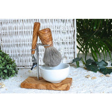 Charger l'image dans la galerie, Porte-brosse de rasage KLASSIK avec brosse de rasage et rasoir humide
