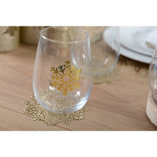 Charger l'image dans la galerie, Dessous de verre flocon doré  - lot de 6
