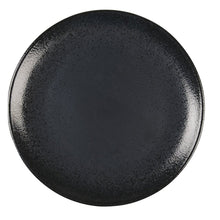 Charger l'image dans la galerie, Assiette plate noire avec éclat 27cm
