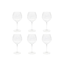 Charger l'image dans la galerie, Verres à vin vagues - lot de 6
