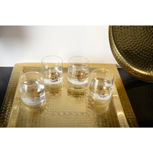 Charger l'image dans la galerie, Verres à eau main de fatma et œil doré - lot de 4
