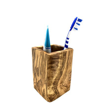 Charger l'image dans la galerie, Tasse à brosse à dents SQUARE en bois d'olivier
